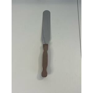 Vintage Cutco #28 7" Icing Spreader Spatula Knife Brown Handle USA